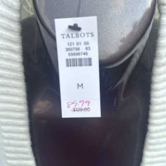 Talbots V neck cable Knit Cardigan sweater EA108 - Picture 8 of 8